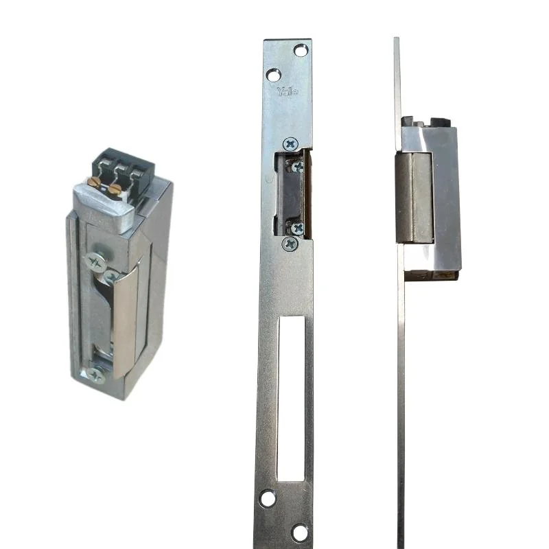 Electromagnet fail safe, 12V, 180mA, contact monitorizare  cu placa suport lunga  - ASSA ABLOY YB37-12D-LR