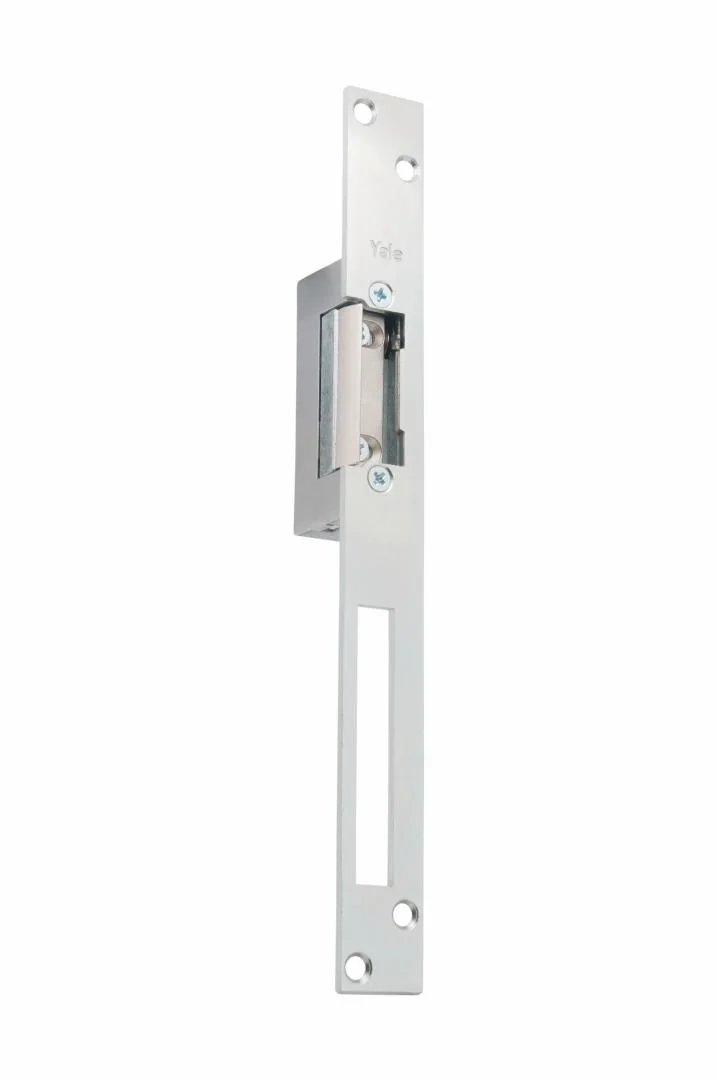 Yala electromagnetica fail locked, 12Vcc, consum redus, 230mA parghie deblocare, cu placa suport lunga - Yale by ASSA ABLOY YB17-12D-LM