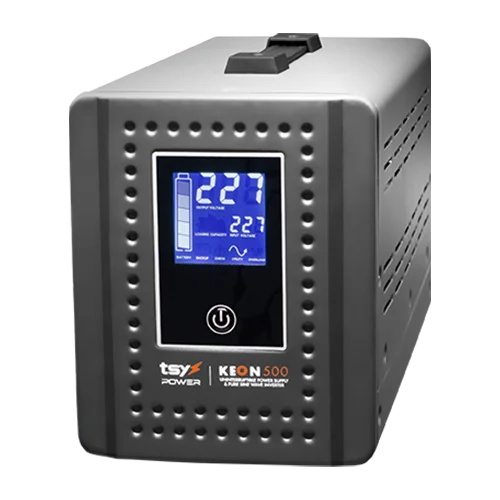 UPS 500VA(fara baterie inclusa), repornire automata, afisaj LCD, protectii multiple, Input AC 155-285V UPS-KEON-500VA