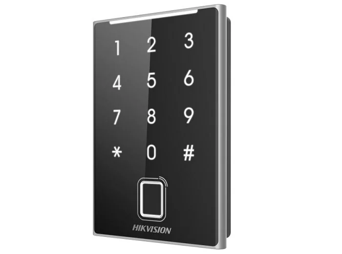 Cititor de proximitate MIFARE, amprenta, tastatura integrata, Bluetooth, Wiegand, RS485 - HIKVISION DS-K1109DKFB