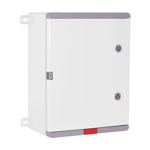 Cutie distributie IP67 din ABS gri, usa mata, placa metalica, 300x400x220 mm PD304022