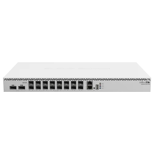 Switch 2 x QSF28 100G, 16 x SFP28 25G, 2 x RJ45 100 Mbps, 1U - MikroTik CRS518-16XS-2XQ-RM Mikrotik