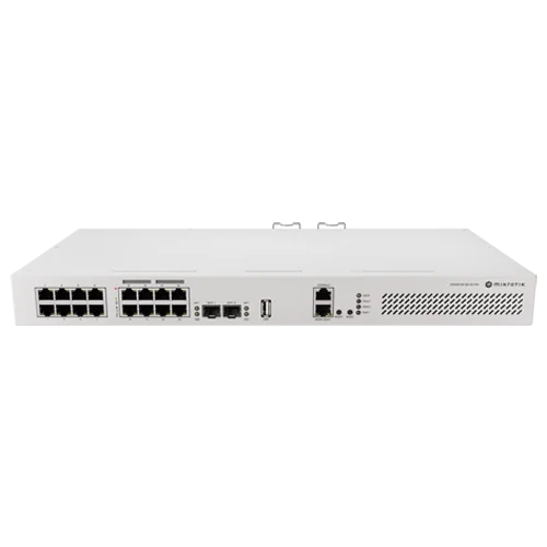 Switch 8 x RJ45 Gigabit PoE af/at, 10 x RJ45 Gigabit, 2 x SFP+ 10G, NAND, 1U - MikroTik CRS418-8P-8G-2S+RM Mikrotik