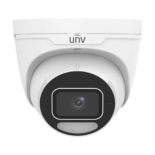 Camera IP Wise-ISP ColorHunter, 4MP, lentila 2.8mm, WL 30m, Mic, Alarm, PoE, Color 24/7, IK10 - UNV IPC3634SE-ADF28K-WP-I1