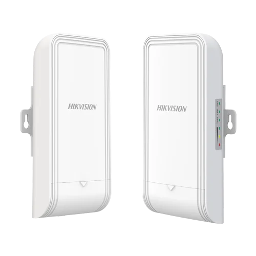 Kit wireless bridge Hikvision DS-3WF1000-EI-2N-P, 2.4GHz, 300Mbps, 1km, 7dBi, PoE IN/OUT, management Hikvision