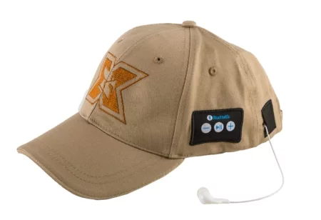 Sapca sport cu casti handsfree Bluetooth Serioux, butoane de control, distanta maxima operare 10 metri, culoare kaki