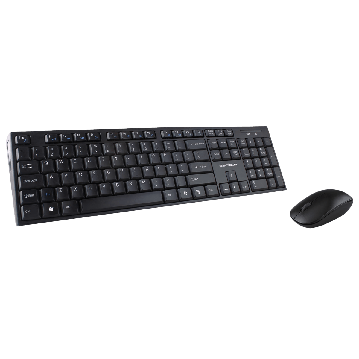 Kit tastatura + mouse Serioux NK9800WR, wireless 2.4GHz, US layout,