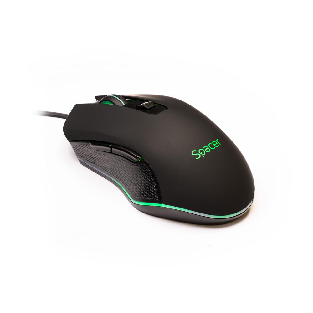 MOUSE Spacer Gaming SP-GM-01, fara fir, USB 2.4 GHz, optic, 2400 dpi,