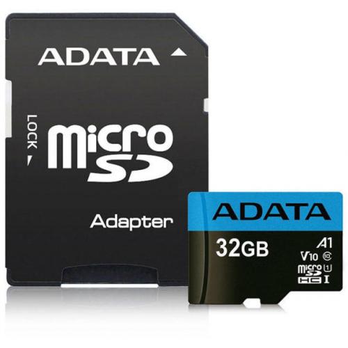 Card de memorie Adata microSDHC, UHS-I U1, 32GB, Clasa 10 + adaptor SD