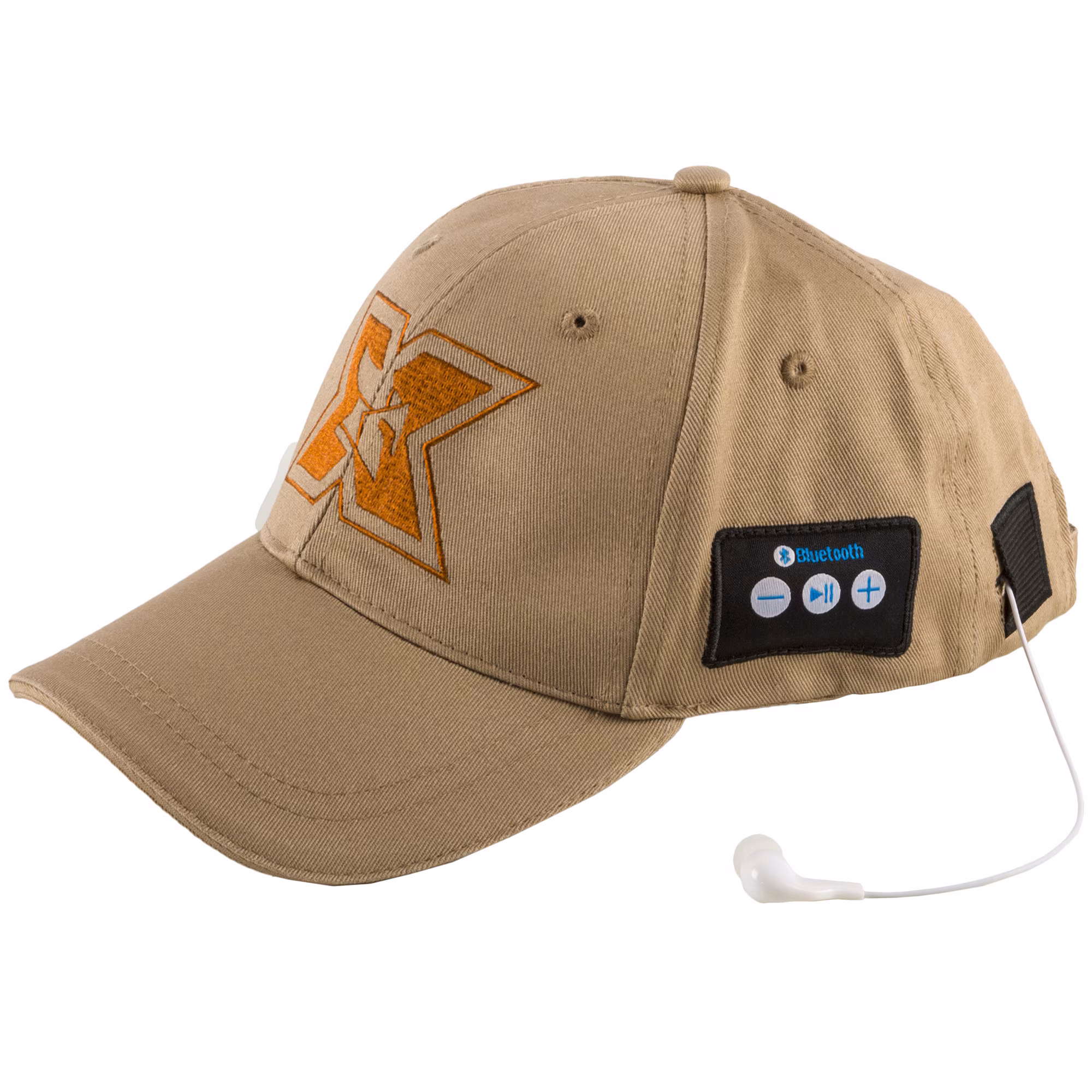 Sapca sport cu casti handsfree Bluetooth Serioux, butoane de control, distanta maxima operare 10 metri, culoare khaki, SRXA-BLT-CAP05