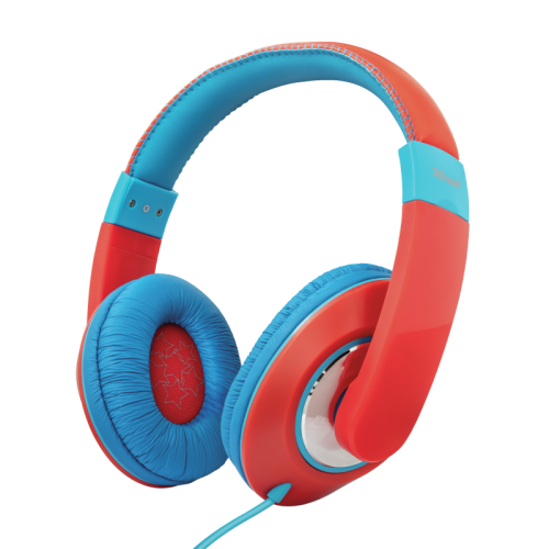Casti cu microfon Trust Sonin Kids Headphones - red, TR-23585