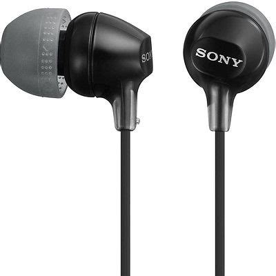 Casti In-Ear Sony MDR-EX15LPB, Cu fir, Negru,