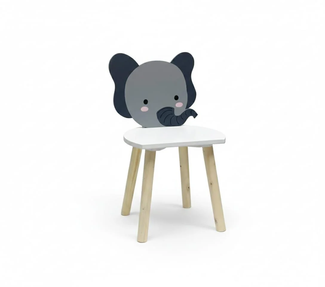 Scaun copii, MDF,design elefant, U-Grow U-Grow