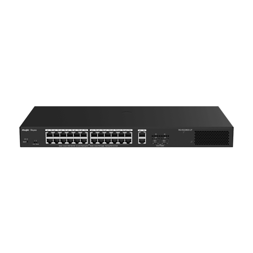 Switch L2, 24 x RJ45 1G PoE+, 2 x RJ45 1G, 2 x SFP 1G, Cloud Management - Ruijie Reyee RG-ES228GS-LP | Altamag.ro
