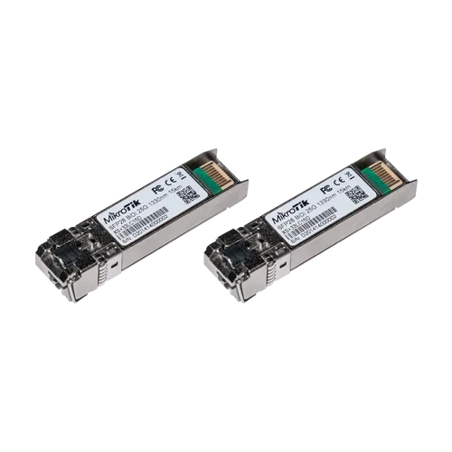 Kit 2 x Module SFP 1.25/10/25G, 15 Km, Single LC, SM 1270/1330nm - MikroTik XS+2733LC15D Mikrotik