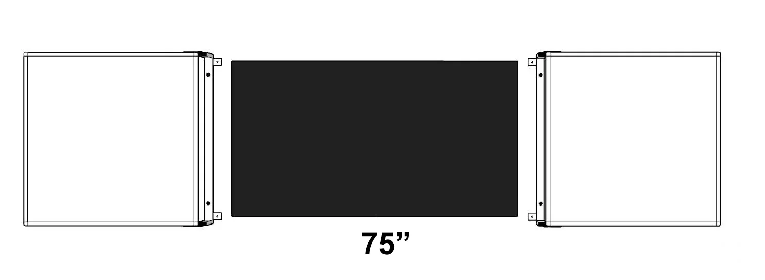Cabinet whiteboard pentru display interactiv 75"