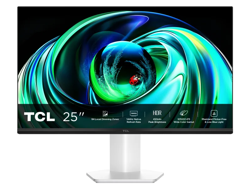 Monitor Gaming QD-Mini LED TCL 25G54, 24.5", Full HD (1920x1080), 144Hz, 5ms, HDR450, HDMI, VGA, Jack
