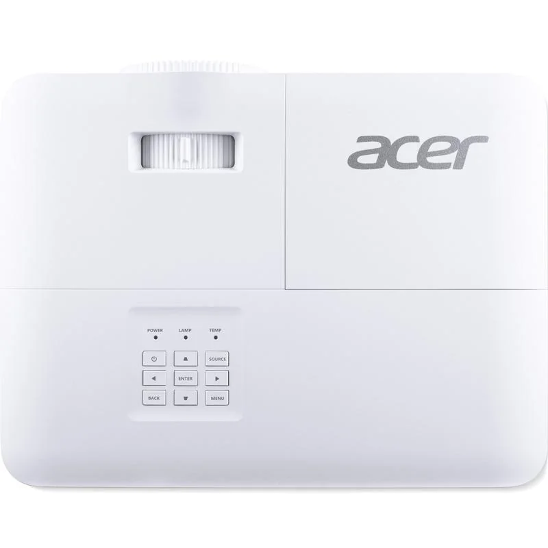 Videoproiector Acer P1258i, XGA 1024* 768, 4:3/ 16:9, 20.000:1, zoom 1.3x, lampa 5.000 ore/ 15.000 ore ecomode, boxa 10W, 2* HDMI, D-Sub, Composite Video RCA, audio in/ out, 2* USB Type A, RS232, PIN security, capac lentila inclus, cablu HDMI 1.8m