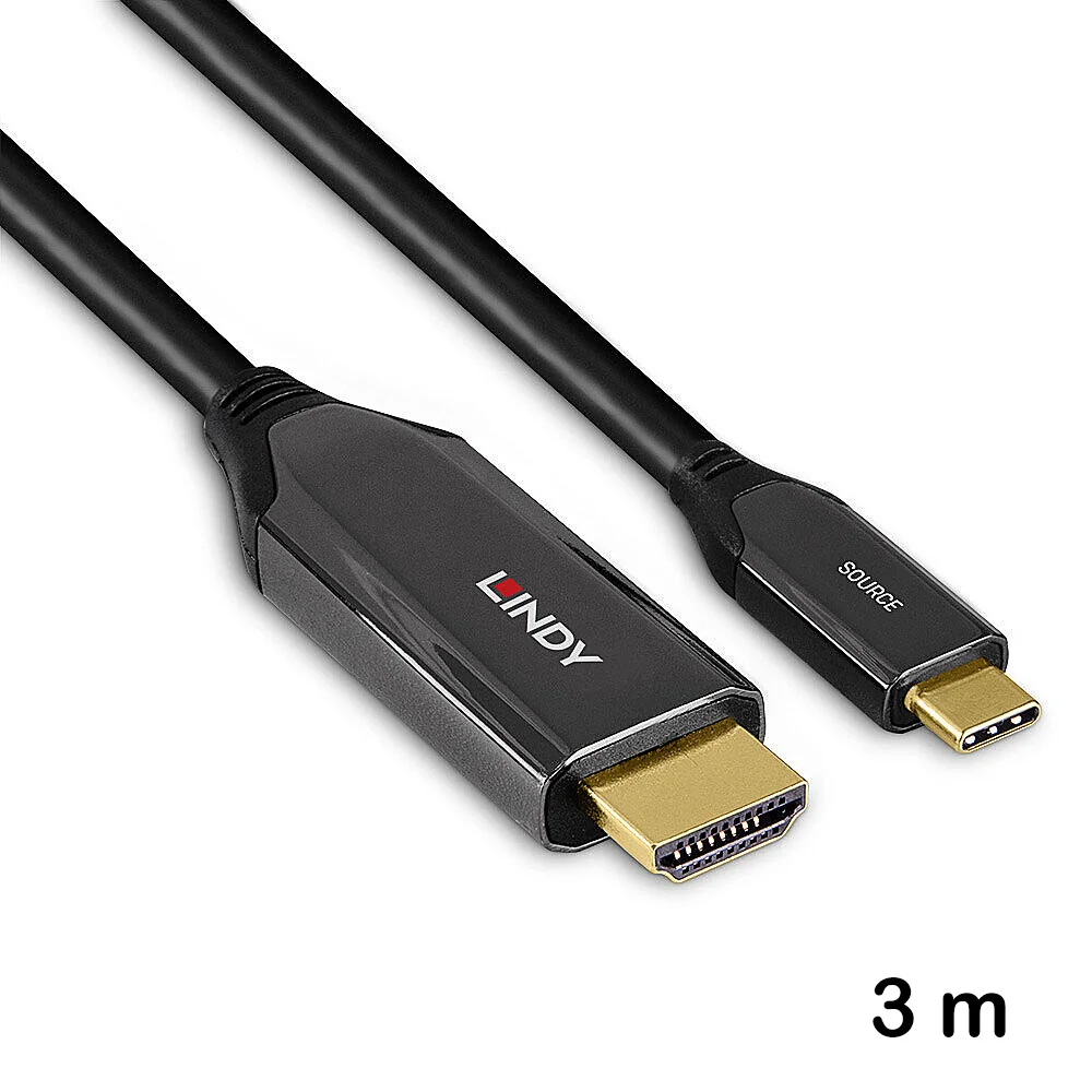 Cablu adaptor USB tip C la HDMI 8K60 de 3 m, Lindy 43369 Lindy