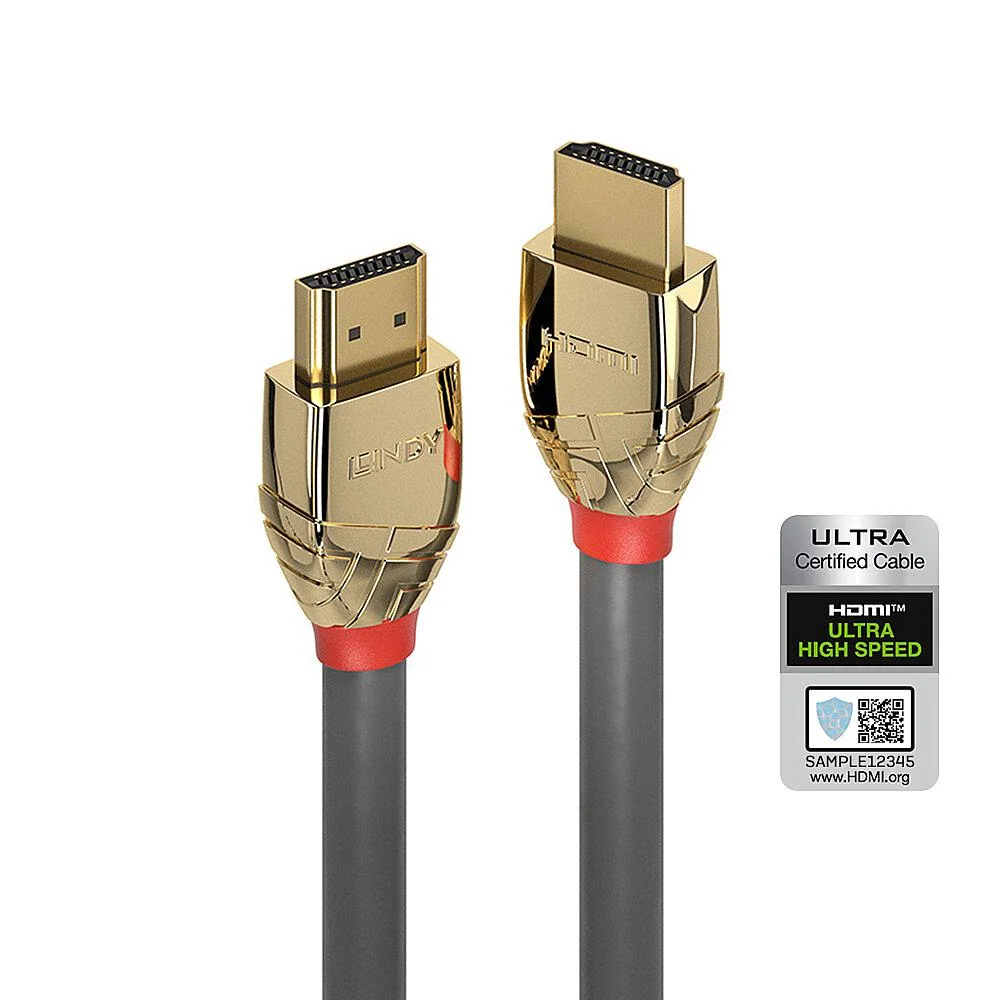 Cablu HDMI Ultra High Speed, 5 m, Lindy, Gold Line 37604 Lindy