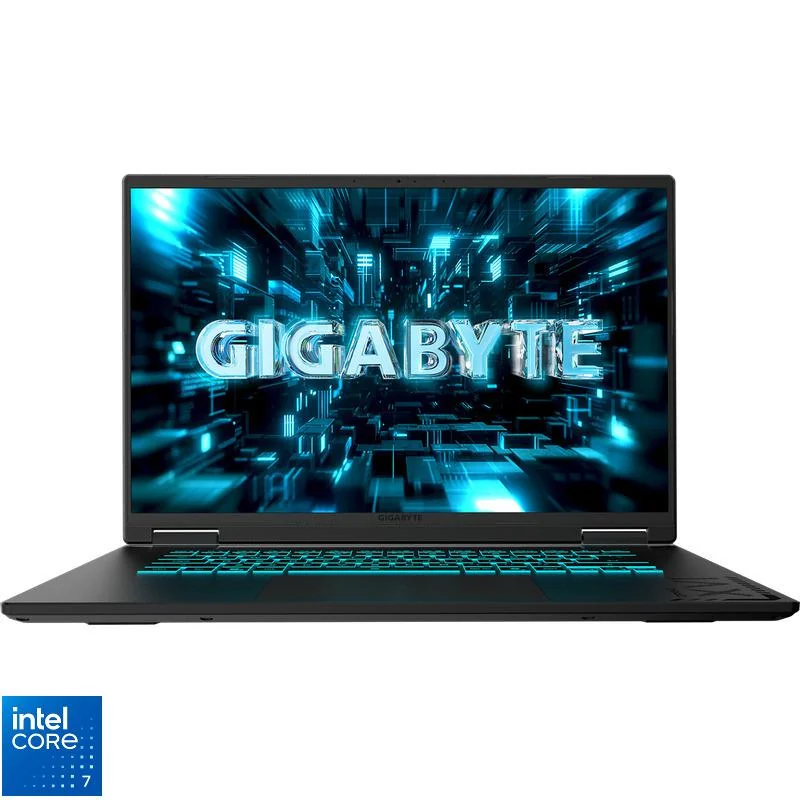 Laptop Gaming GIGABYTE A16 Pro, cu procesor Intel Core 7 240H, 16'' IPS, 32 GB DDR5, 1 TB SSD, NVIDIA GeForce RTX 5070 Ti, 12 GB GDDR7, Fr OS