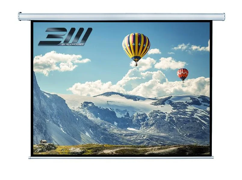 Ecran proiectie electric, perete/tavan, 200 x 200 cm, BlackMount, Format 1:1 Blackmount