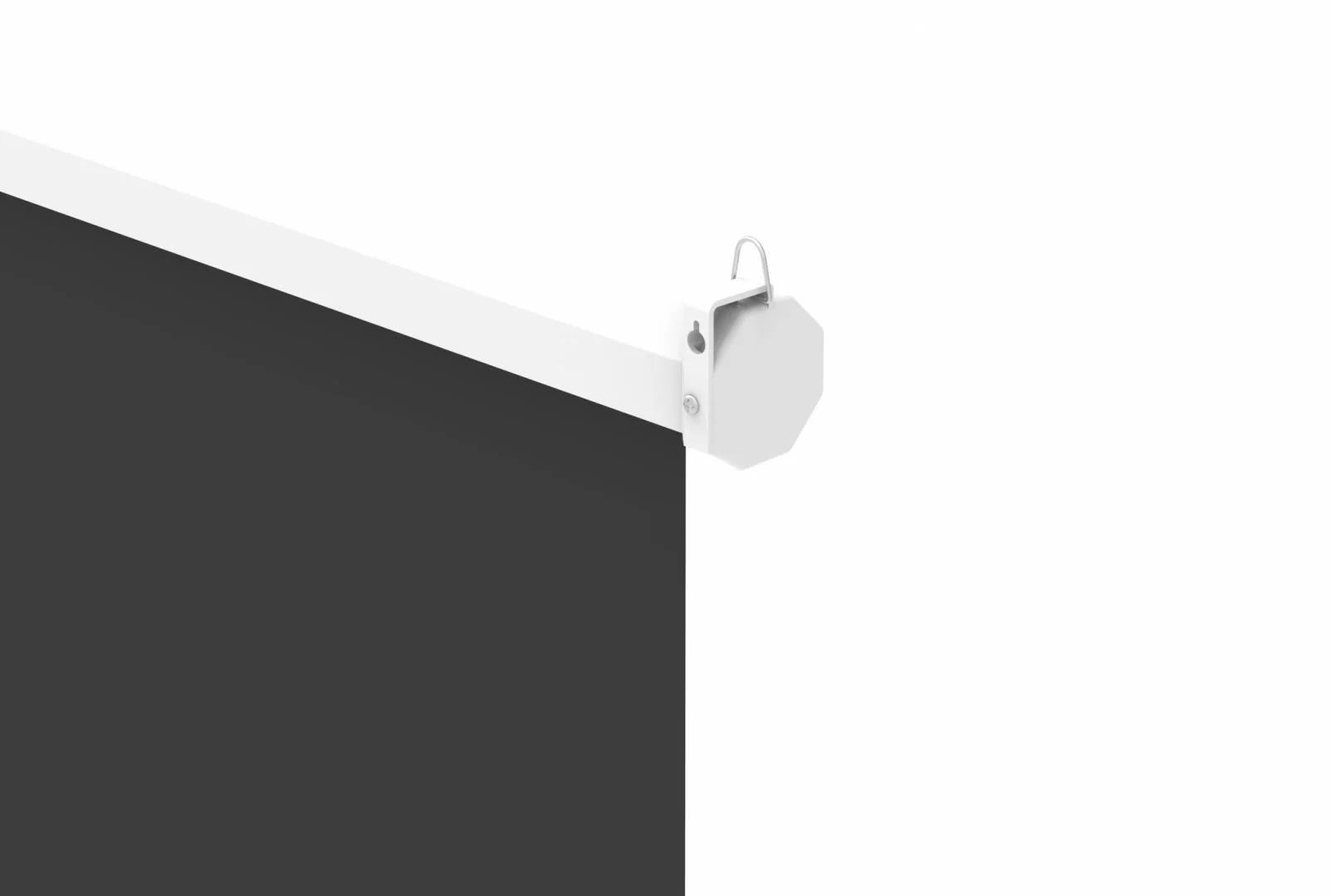 Ecran proiectie manual, perete/tavan, 240 x 240 cm, Blackmount, Format 1:1 Blackmount
