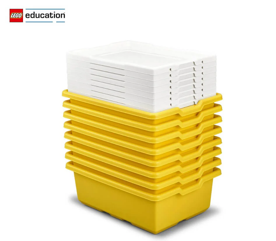 45496 LEGO®, Set de 8 cutii Medii pentru depozitare Lego® Education