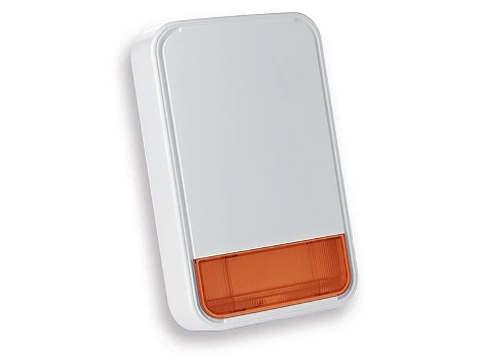 Sirena DSC PG8911A wireless de exterior cu flash, compatibila PowerG 868 MHz, portocalie DSC