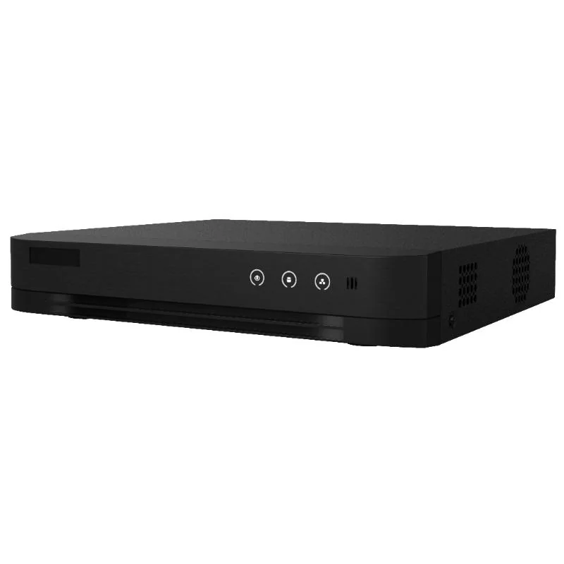 DVR Hikvision AcuSense 4 canale IDS-7204HQHI-M1/E(E), H.265 Pro+/H.265 Pro/H.265 video compression, BNC interface (1.0 Vp-p, 75 Ω), supporting coaxitron connection, up  to 6-ch IP camera inputs(up to 6MP), pana la 3K/5M Lite @ 12 fps encoding capability,