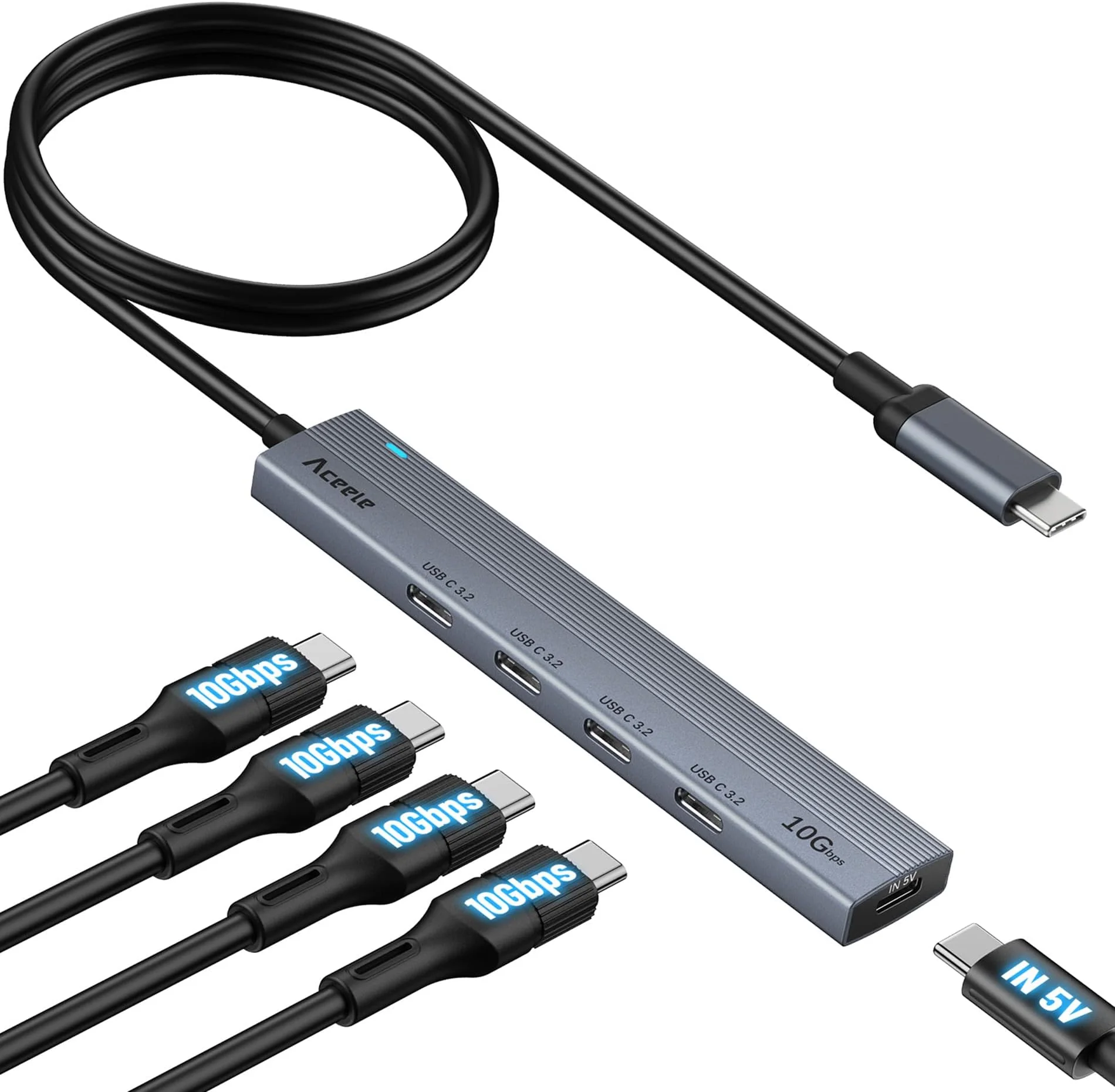 4-port USB 3.1 Gen 1 Type-C hub Gembird
