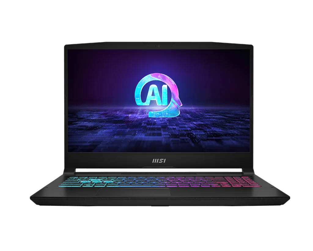 Laptop Gaming MSI Katana A15 AI, cu procesor AMD Ryzen 9 8945HS, 15.6'' IPS, 16 GB DDR5, 512 GB SSD, NVIDIA GeForce RTX 4050, 6GB GDDR6, Fr OS