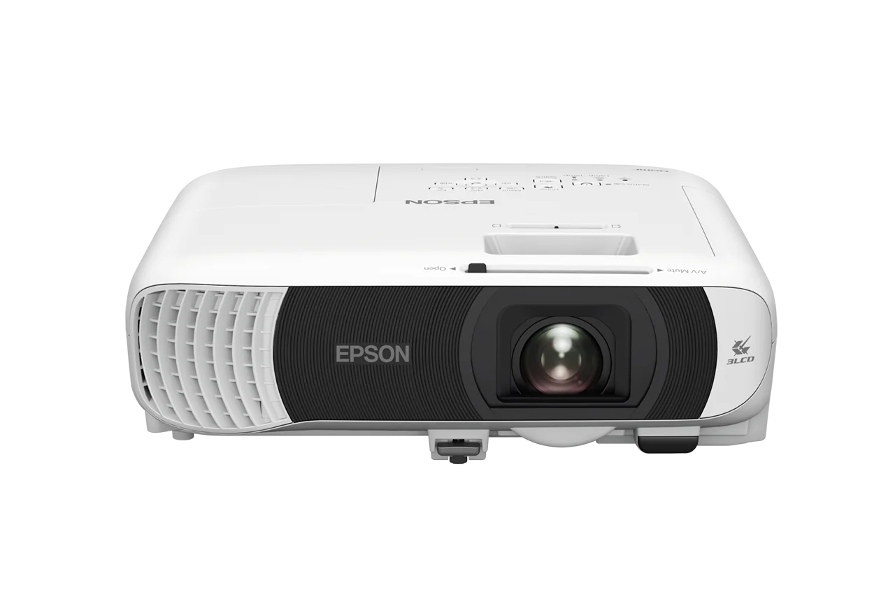 PROJECTOR EPSON EB-FH54, Tehnologie 3LCD, Luminozitate: 4100 lumeni, Rezolutie: 1080p, Aspect: 16:9, Contrast 16.000 : 1, Sursa lumina: Lampa, Dimensiune maxima proiectie: 31"-304", Distanta proiectie: 0.9m-8.9m, Interfata: USB, WI-FI, 2 x HDMI,