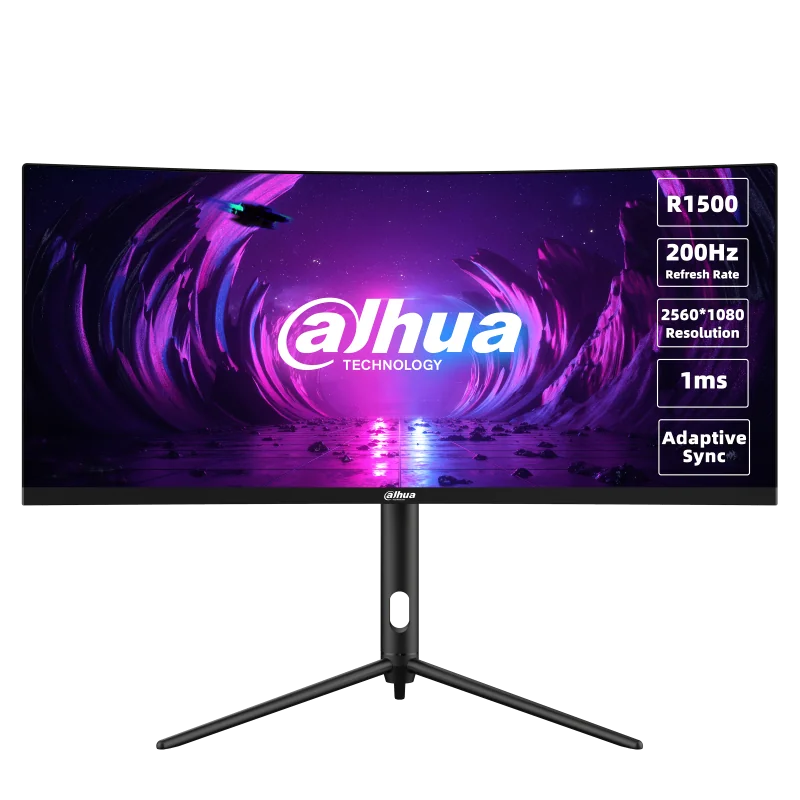 Monitor Dahua 30" DHI-LM30-E330CA, Diagonal (inch): 30, Diagonal (cm): 76, Aspect ratio: 21:9, Panel: VA, Resolution: 2560x1080, Refresh Rate: 200Hz, Response time MPRT: 1ms, Brightness (max): 250 cd/m², Contrast (static) : 3000:1, Viewing angle: