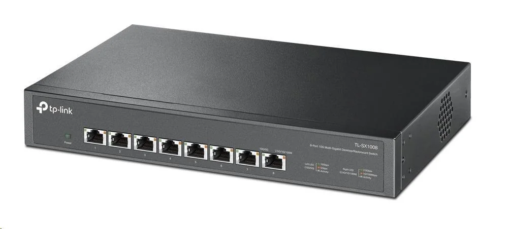 "8-Port 10G Multi-Gigabit Switch PORT: 8× 10G RJ45 Ports SPEC: 1U 13-inch Rack-mountable Steel Case FEATURE: Plug and Play"