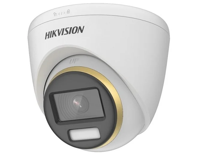 Camera de supraveghere analog Hikvision ColorVu Turret DS-2CE72UF3T-E-2.8mm, 8MP, IR 40m, PoC Hikvision