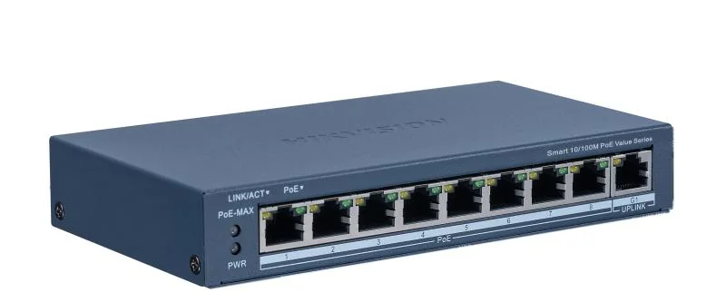 SWITCH CU 8 PORTURI POE, 1 PORT GIGABIT RJ45