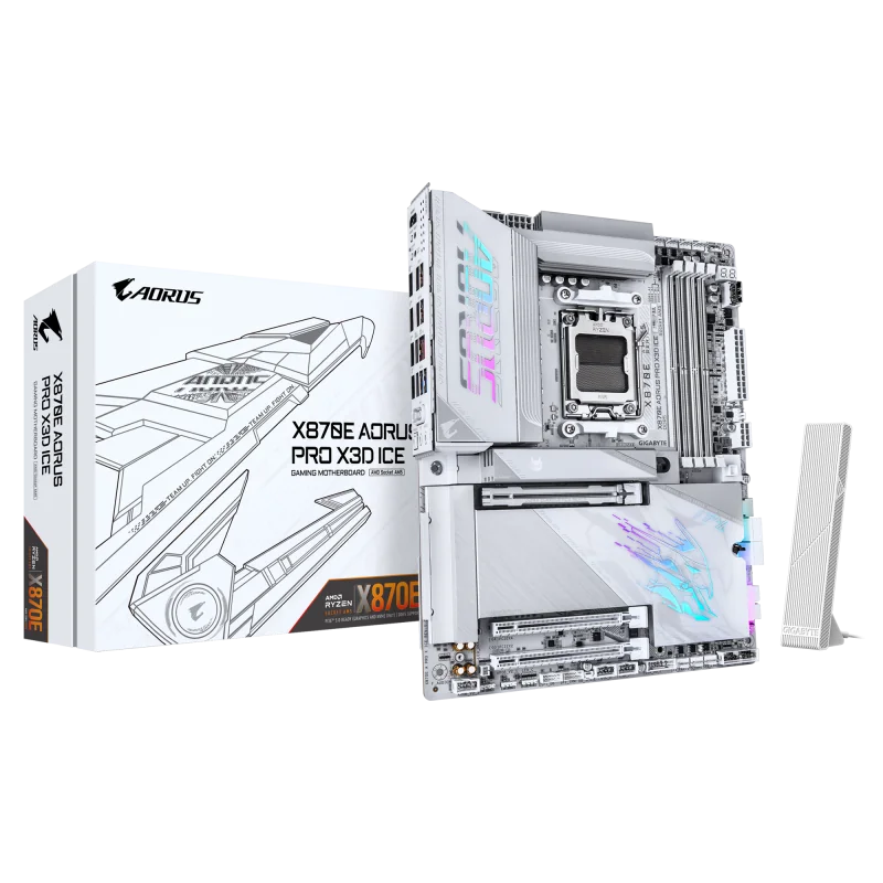 Placa de bază Gigabyte X870E A PRO X ICE AM5