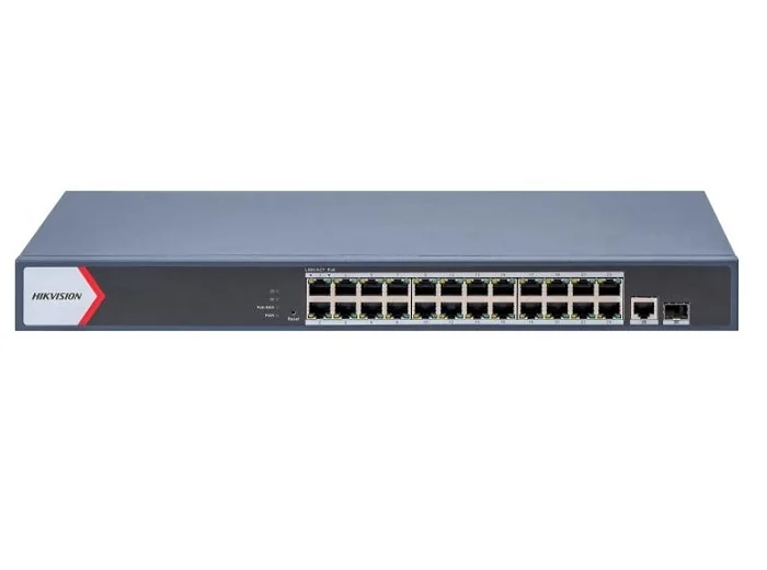 Switch PoE Hikvision DS-3E1526P-EI V2, 26 porturi (24 PoE), Gigabit Hikvision