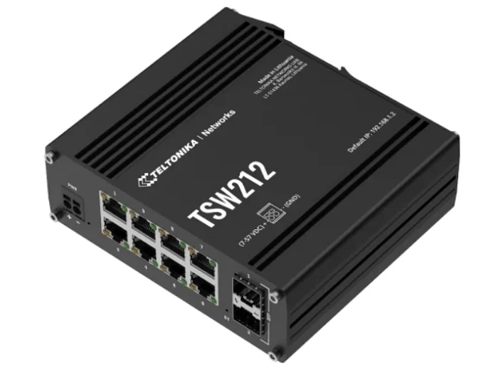 TSW212 - SWITCH MANAGED, 8 PORTURI GBE, 2 PORTURI