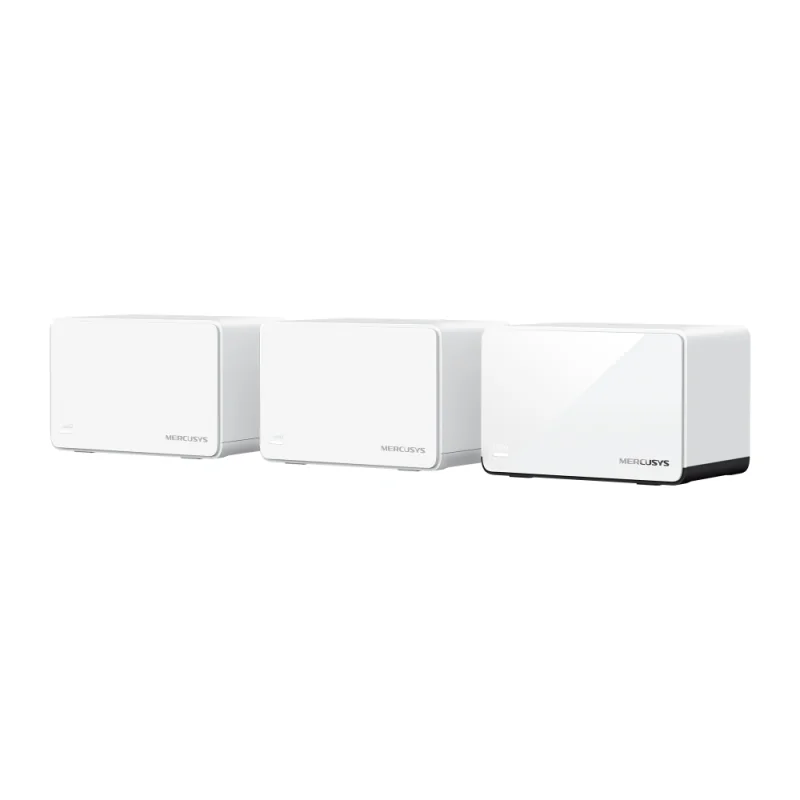 Router Mesh Halo H85X 3-pack, 2402 Mbps on 5 GHz, 574 Mbps on 2.4 GHzH85X, protocol mesh 802.11k/v/r, Wi-Fi 6: IEEE 802.11ax/ac/n/a 5 GHz, IEEE 802.11ax/n/b/g 2.4 GHz