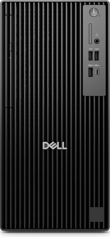 Dell Pro Tower Plus QBT1250, 260W PSU, ENERGY STAR Qualified, EPEAT Silver with Climate+, Intel(R) Core(TM) Ultra 7 265 (13 TOPS NPU, 20 cores, up to 5.3GHz), Integrated Graphics, 16GB: 1 x 16GB, DDR5, up to 5600 MT/s, non-ECC, 512GB SSD TLC, SSD and ODD