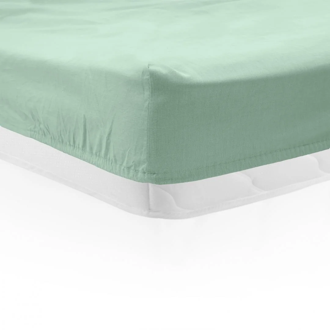 CEARCEAF PAT CU ELASTIC 90X200 CM VERDE Heinner