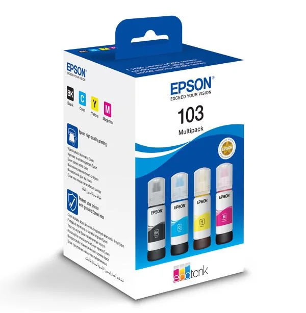 Ink Cartridge 103 EcoTank 4-colour Multipack L3110 L3111 L3150 L3151 Epson