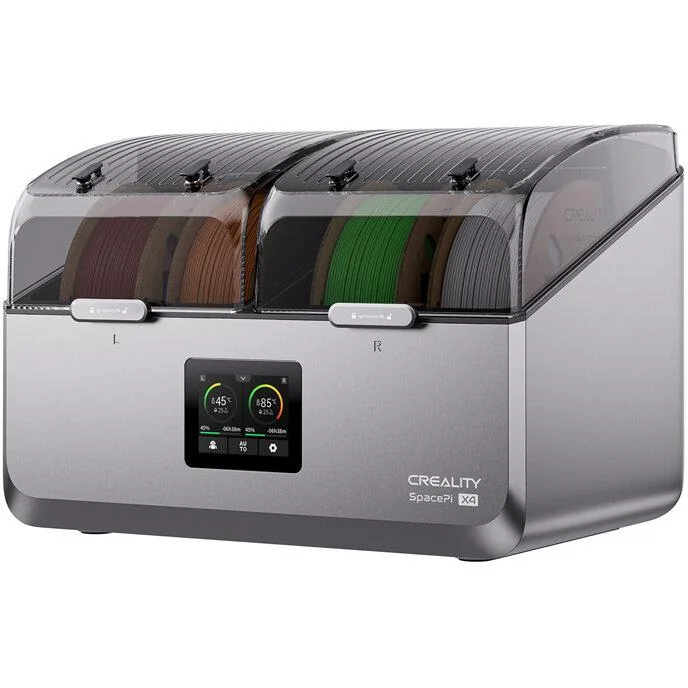 CREALITY 3D SPACE PI X4 FILAMENT DRYER, Capacitate: 4 role de filament, doua camere independente cu control temperatura independent, temperatura: pana la 85°C, dezumidifcare activa, Touchscreen 3.2", Compatibil cu role de filament de 1kg, 2kg, diametru
