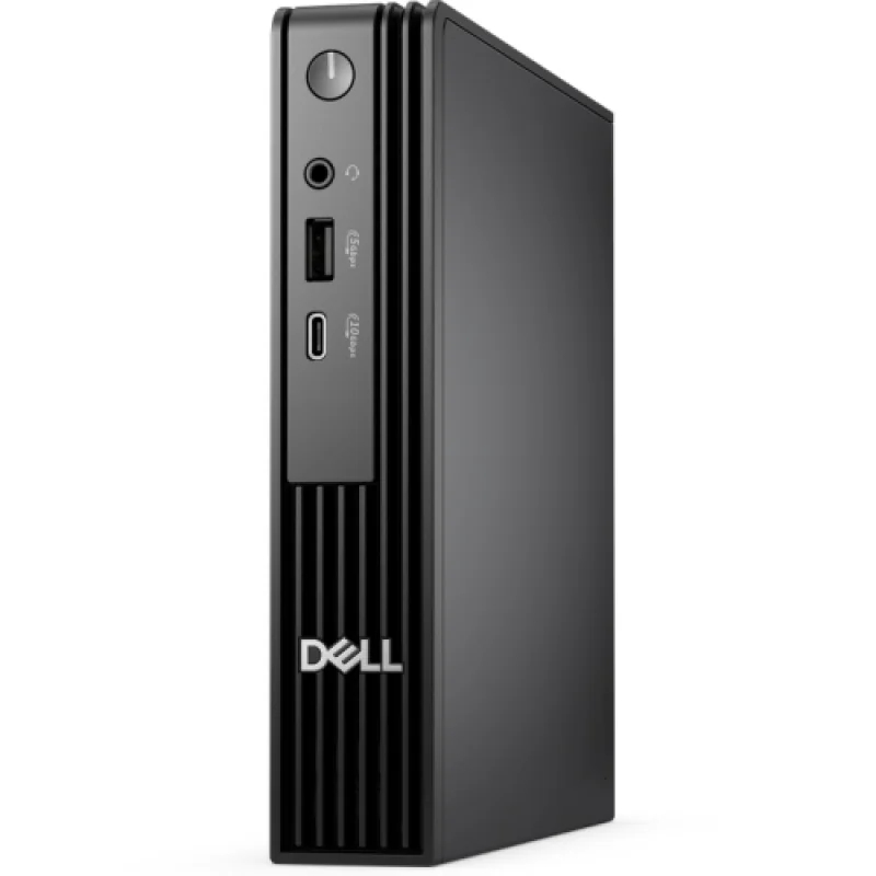Dell Pro Micro QCM1255, 65W AC rugged adapter, 4.5mm barrel, E4, ENERGY STAR Qualified, EPEAT Gold with Climate+, AMD Ryzen(TM) 3 8300GE (4 cores, up to 4.9GHz), 35W CPU, 8 GB: 1 x 8 GB, DDR5, up to 4800 MT/s, non-ECC, 512GB SSD, No Optical Drive,