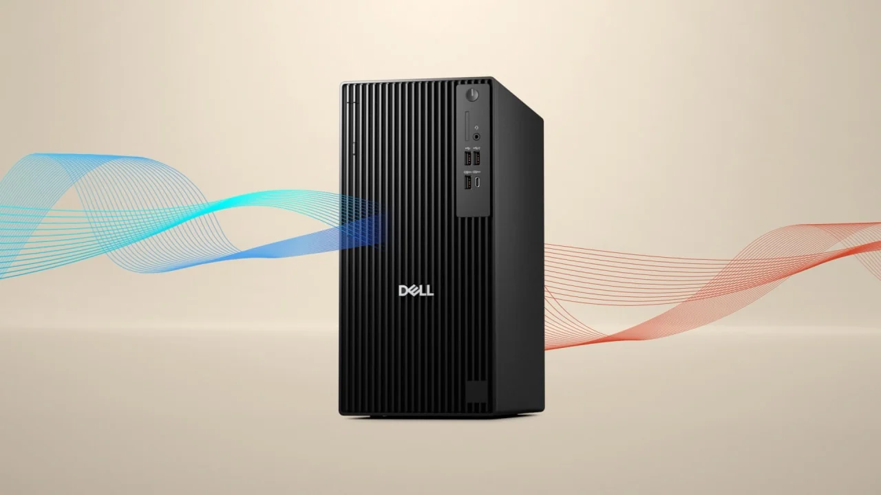 DELL PRO Tower Essential QVT1260, Intel(R) Core(TM) i5-14500 vPro(R) (14 cores, up to 5.0GHz), Intel(R) UHD Graphics 770, 8 GB: 1 x 8 GB, DDR5, 4800 MT/s, 512GB M.2 PCIe NVMe SSD, MediaTek Wi-Fi 6 MT7920, 2x2, 802.11ax, MU-MIMO, Bluetooth(R) wireless