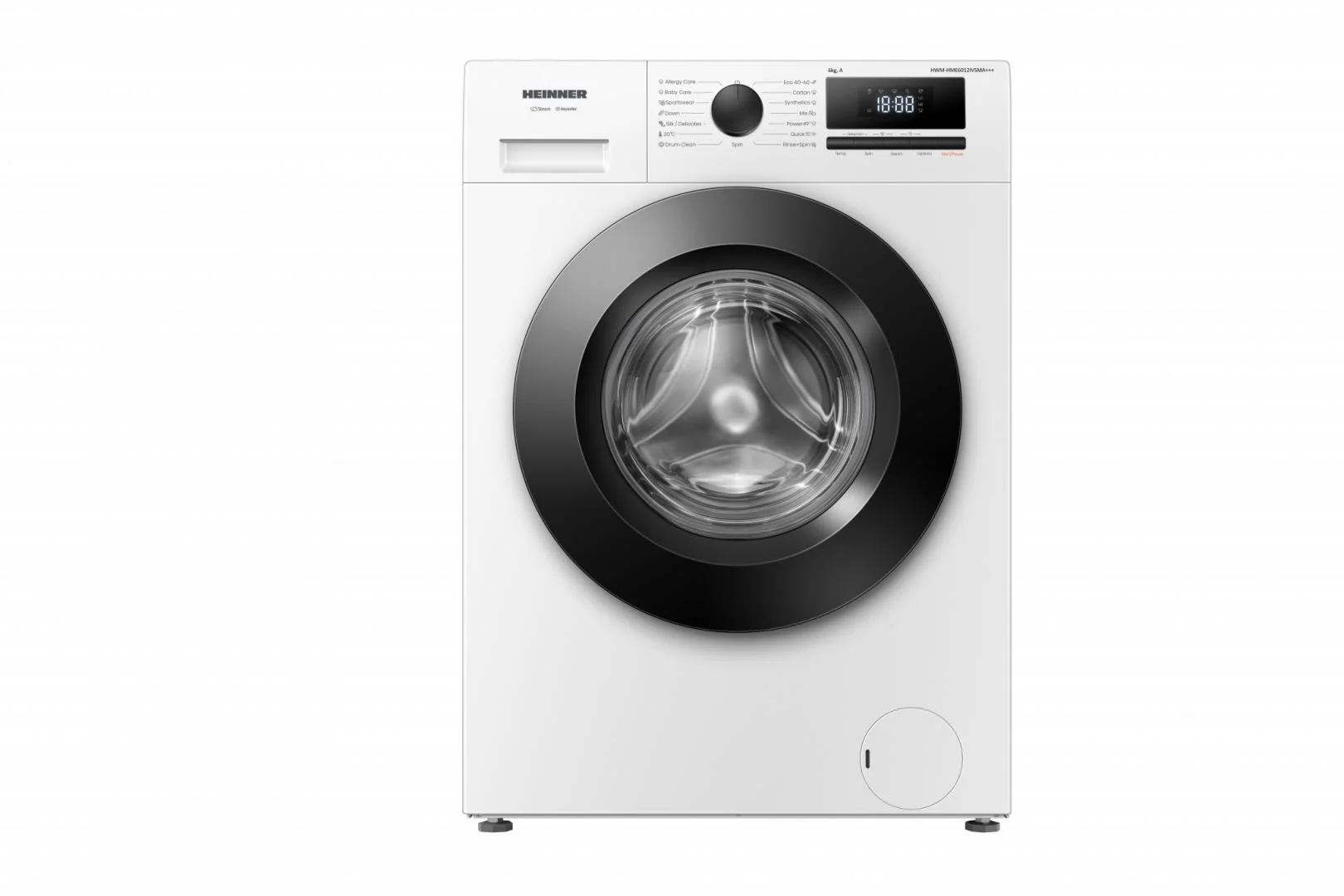 Masina de spalat rufe HEINNER HWM-HME6012IVSMA+++, 6 kg, 1200 rpm, Clasa: A, Alb Heinner