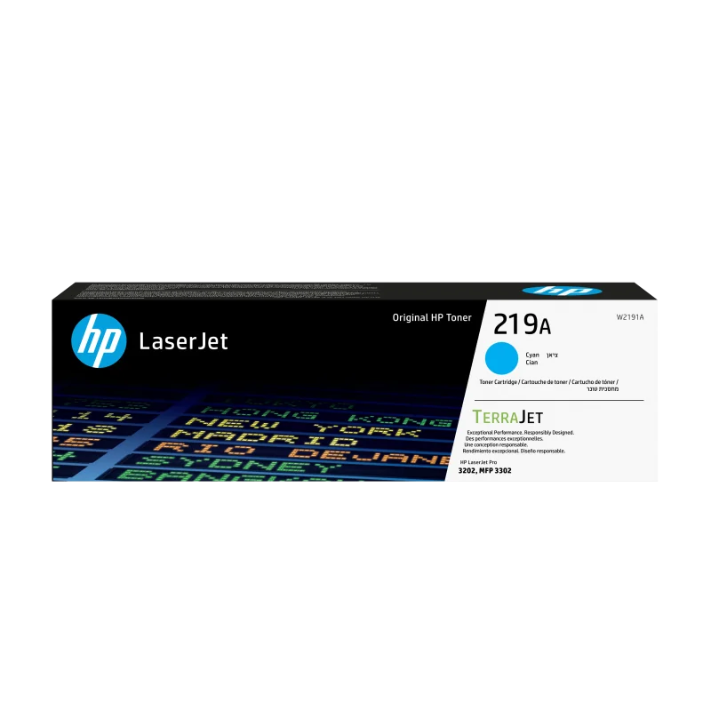 Toner HP W2191A  cyan,1.2 k, nr 219A,HP LaserJet Pro 3201,3204, 3288, 3302 HP