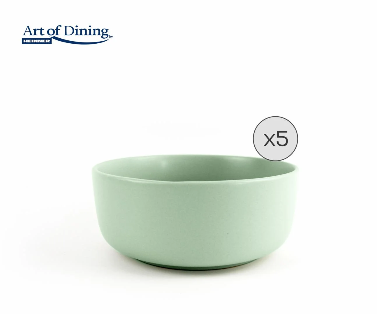 SET 5 BOLURI CEREALE CERAMICA 16 CM, YVONNE, ART OF DINING BY HEINNER Heinner